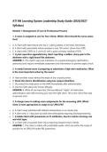 ATI RN Learning System Leadership Study Guide &lpar;2026&sol;2027 Syllabus&rpar;