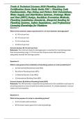 Trade & Technical Licenses 2026 Plumbing License Certification Exam Study Guide PDF &vert; Plumbing Code Fundamentals&comma; Pipe Sizing and Fixture Unit Calculations&comma; Water Supply and Distribution Systems&comma; Drainage Waste and Vent &lpar;DWV&rpar; Design&comma; Backflow Prevention M