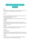 GERTC MSTC Looksfam Goswami - GERTC EXAM STUDY GUIDE ACCURATE QUESTIONS AND CORRECT DETAILED ANSWERS WITH RATIONALES &vert;&vert; 100&percnt; GUARANTEED PASS <BRAND NEW VERSION>