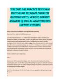 TEPC 5800 E - TEPC EXAM STUDY GUIDE ACCURATE QUESTIONS AND CORRECT DETAILED ANSWERS WITH RATIONALES &vert;&vert; 100&percnt; GUARANTEED PASS <BRAND NEW VERSION>