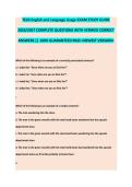 TEAS English and Language Usage - TEAS EXAM STUDY GUIDE ACCURATE QUESTIONS AND CORRECT DETAILED ANSWERS WITH RATIONALES &vert;&vert; 100&percnt; GUARANTEED PASS <BRAND NEW VERSION>