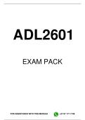 ADL2601 EXAM PACK 2026