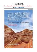 Counseling and Educational Research Test Bank 4th Edition &vert; Rick A&period; Houser