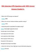 DHL Interview ATPL Questions with Correct Answers Pass the Exam&comma; 100&percnt; Verified &lpar;2026 &sol; 2027&rpar; Graded A&plus;