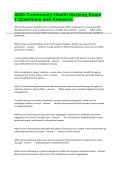 4020 Community Health Nursing Exam 1 Questions and Answers&period;