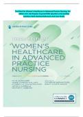 Complete Test Bank for Women&rsquo;s Healthcare in Advanced Practice Nursing 3rd Edition by Ivy M&period; Alexander &comma;All 1-46 Chapters Covered &vert; With Questions And Correct Answers With Rationales And Case Study