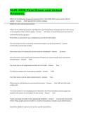 NUR 4020 Final Exam and Actual Answers&period;