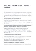 WCC Bio 237 Exam -4 with Complete Solution