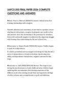 AAFCS 200 FINAL PAPER 2026 COMPLETE QUESTIONS AND ANSWERS