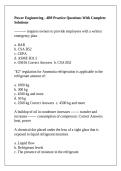 Power Engineering - 4B9 Practice Questions With Complete Solutions