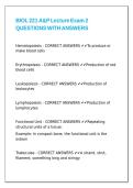 BIOL 221 A&P Lecture Exam 2 QUESTIONS WITH ANSWERS