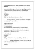 Power Engineering - 4A Practice Questions With Complete Solutions