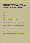 COT JCAHPO Exam Study Guide&colon; Questions & Verified Answers &lpar;A Grade&rpar;