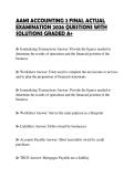 AAMI ACCOUNTING 2 FINAL ACTUAL EXAMINATION 2026 QUESTIONS WITH SOLUTIONS GRADED A&plus;