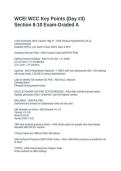 WCEI WCC Key Points &lpar;Day -3&rpar; Section 8-10 Exam-Graded A