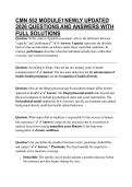 CMN 552 MODULE1 NEWLY UPDATED 2026 QUESTIONS AND ANSWERS WITH FULL SOLUTIONS 