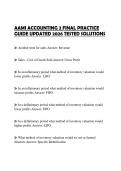 AAMI ACCOUNTING 2 FINAL PRACTICE GUIDE UPDATED 2026 TESTED SOLUTIONS