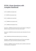 FCCN 1 Exam Questions with Complete Solutions