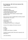 Power Engineering - 4B6 C1&4 Practice Questions With Complete Solutions