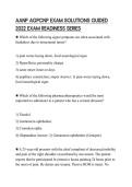 AANP AGPCNP EXAM SOLUTIONS GUIDED 2022 EXAM READINESS SERIES