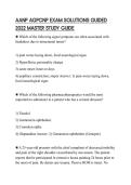 AANP AGPCNP EXAM SOLUTIONS GUIDED 2022 MASTER STUDY GUIDE