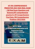 Approved ATI RN Comprehensive Predictor Exit Exam Bundle &lpar;2026&sol;2027&rpar; &ndash; 4 Latest Sets &vert; 180 NCLEX-Style Questions Each &vert; Reflects NCLEX &sol; NCLEX Predictor