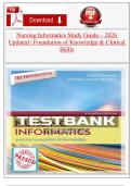 Nursing Informatics Study Guide &ndash; 2026 Updated &vert; Foundation of Knowledge & Clinical Skills