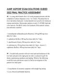 AANP AGPCNP EXAM SOLUTIONS GUIDED 2022 FINAL PRACTICE ASSESSMENT