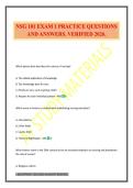 NSG 101 EXAM 1 PRACTICE QUESTIONS AND ANSWERS&period; VERIFIED 2026&period;