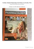 Test Bank - Edmunds' Pharmacology for the Primary Care Provider&comma; 4th Edition&period; By Marilyn Winterton Edmunds&comma; Maren Stewart Mayhew&period; &lpar;All Chapters Covered&comma; 100&percnt; Verified Answers with Rationales&rpar;