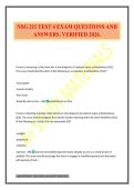 NSG 211 TEST 4 EXAM QUESTIONS AND ANSWERS&period; VERIFIED 2026&period;