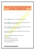 NSG 211 TEST 1 EXAM QUESTIONS AND ANSWERS&period; VERIFIED 2026&period;