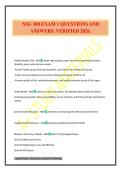 NSG 300 EXAM 1 QUESTIONS AND ANSWERS&period; VERIFIED 2026&period;