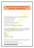 NSG 301 EXAM 1 QUESTIONS AND ANSWERS&period; VERIFIED 2026&period;