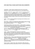 EDF 6222 FINAL EXAM QUESTIONS AND ANSWERS