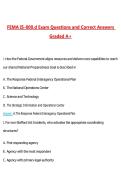 FEMA IS-800&period;D EXAM Questions with Correct Answers Pass the Exam&comma; 100&percnt; Verified &lpar;2026 &sol; 2027&rpar; Graded A&plus;
