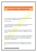 NSG 4525 NEONATE EXAM QUESTIONS AND ANSWERS&period; VERIFIED 2026&period;