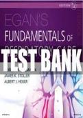 Test Bank  &ndash; Egan&rsquo;s Fundamentals of Respiratory Care &lpar;12th Edition&rpar; By Robert M&period; Kacmarek & James K&period; Stoller &vert; All Chapters Covered &vert; Rated A&plus; &vert; Latest Edition