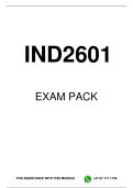 IND2601 EXAM PACK 2026