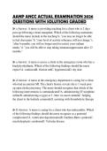 AANP ANCC ACTUAL EXAMINATION 2026 QUESTIONS WITH SOLUTIONS GRADED