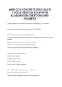 WGU C214 &ndash; Financial Management Concepts&comma; Western Governors University&comma; Exam Preparation Material&colon; Concepts-Only Multiple Choice Questions with Elaborated Answers