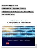 Solution Manual for Principles of Corporate Finance 14th Edition by Richard Brealey&comma; Stewart Myers&comma; Verified Chapters 1 - 34&comma; Complete Newest Version