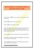 PLTW MEDICAL INTERVENTIONS 1&period;1 REVIEW STUDY GUIDE
