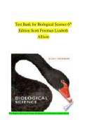 Updated&sol;Latest Test Bank for Biological Science 6th Edition by Scott Freeman & Lizabeth Allison 2025&ndash;2026 Complete Guide A&plus;
