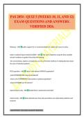 PAS 2054 - QUIZ 5 &lpar;WEEKS 10&comma; 11&comma; AND 12&rpar; EXAM QUESTIONS AND ANSWERS&period; VERIFIED 2026&period;