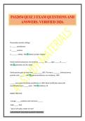 PAS 2054 Exam Package Deal 2026 Verified And Updated&period;