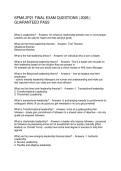 SPMA 2P21 FINAL EXAM QUESTIONS 2026 GUARANTEED PASS