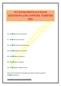 PCI FUNDAMENTALS EXAM QUESTIONS AND ANSWERS&period; VERIFIED 2026&period;
