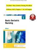 TEST BANK For Basic Geriatric Nursing 8th Edition by Patricia A&period; Williams&comma; Verified Chapters 1 - 20&comma; Complete Newest Version