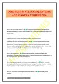 POSTPARTUM ATI EXAM QUESTIONS AND ANSWERS&period; VERIFIED 2026&period;